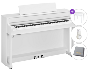 Piano digital Yamaha CLP-845 WH SET Piano digital Blanco