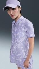 Polo Shirt Nike Dri-Fit Victory Print Womens Lilac Ice/White
