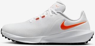 Muške cipele za golf Nike Infinity G '24 Unisex White/Safety Orange 42,5 Muške cipele za golf