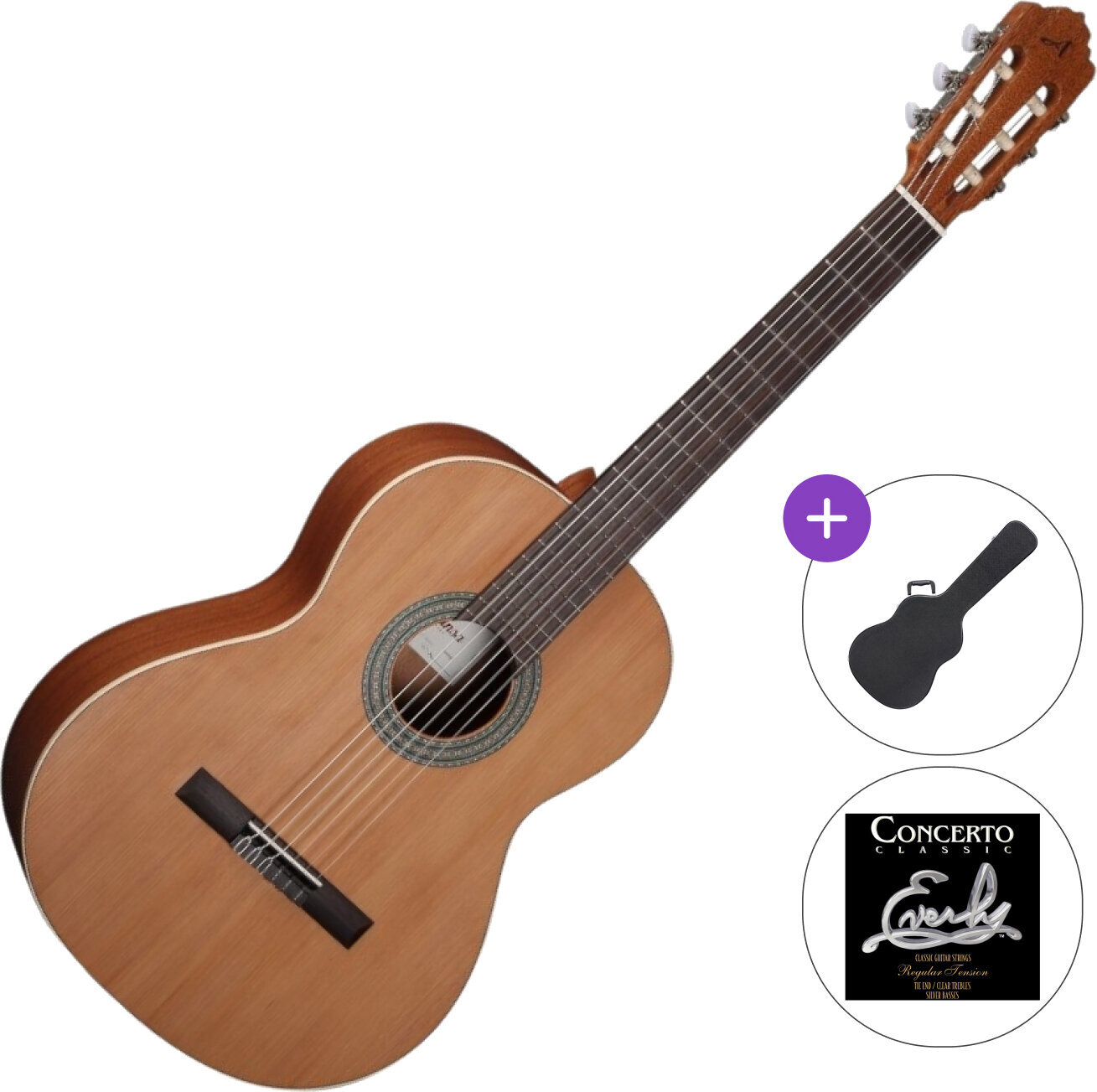 Gitara klasyczna Almansa 400 A SET 4/4 Nature Gitara klasyczna