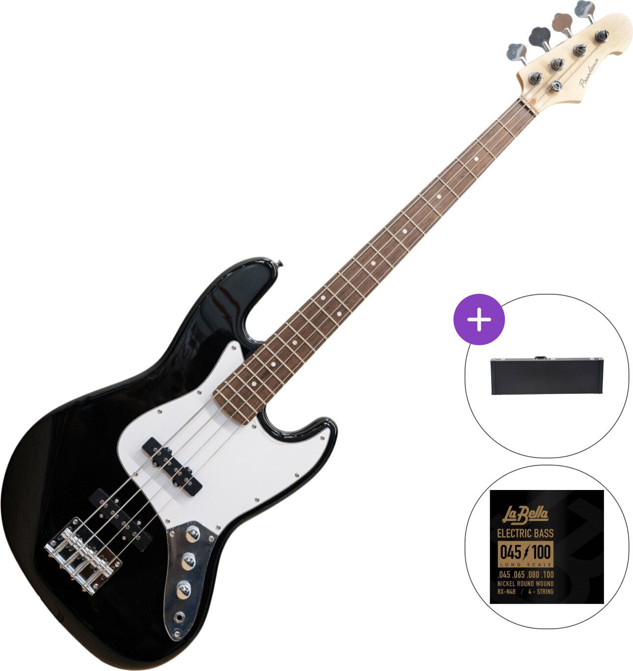 E-Bass Pasadena STB-202B SET Black E-Bass
