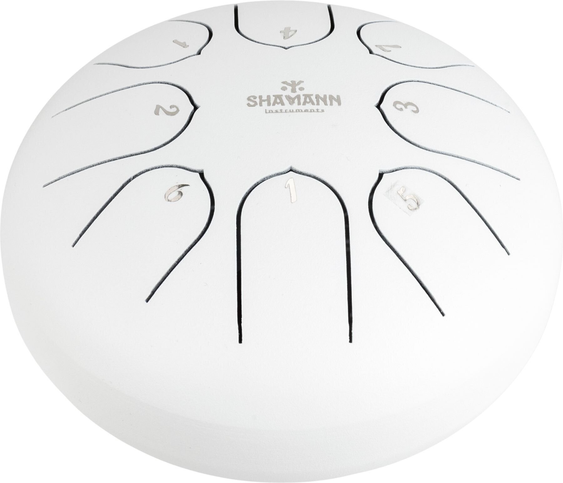 Tongue Drum Shamann 6" 8 Notes C5 Major White Tongue Drum