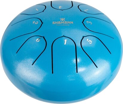 Tongue Drum Shamann 6" 8 Notes C5 Major Blue Tongue Drum - 1