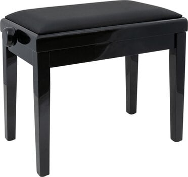 Banqueta de piano em madeira Pianonova HY-PJ023 Banqueta de piano em madeira Black Gloss - 1