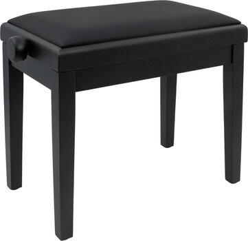 Дървена табуретка за пиано Pianonova HY-PJ023 Дървена табуретка за пиано Black Matte - 1