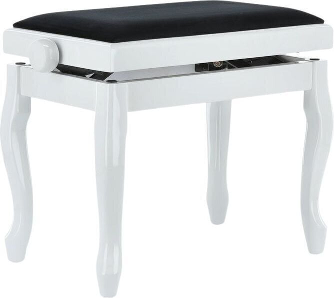 Lesen stol za klavir GEWA Piano Bench Deluxe Classic Lesen stol za klavir White Gloss