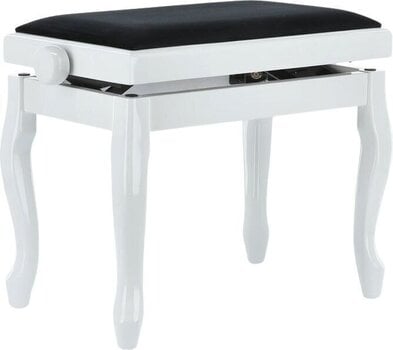 Lesen stol za klavir GEWA Piano Bench Deluxe Classic Lesen stol za klavir White Gloss - 1