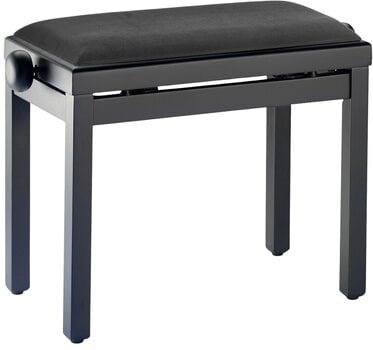Scaun din lemn pentru pian Stagg PB39 Scaun din lemn pentru pian Negru puternic polisat - 1