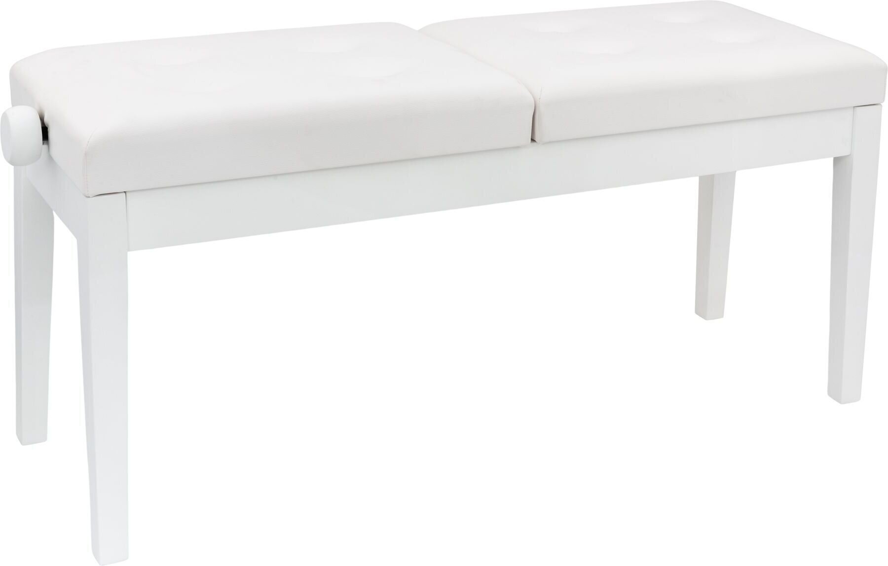 Pianonova HY-PJ022 Dvojitá klavírní stolička White Matt