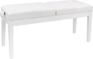 Dubbele pianokruk Pianonova HY-PJ022 Dubbele pianokruk White Matt