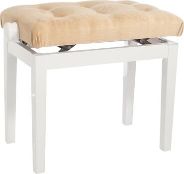 Taburete de piano de madera Bespeco SG 102 Taburete de piano de madera White - 1