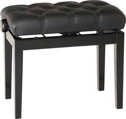 Дървена табуретка за пиано Konig & Meyer 13980 Дървена табуретка за пиано Black High Polish