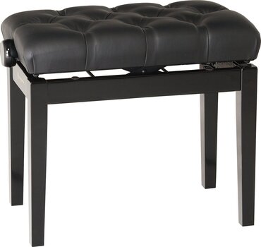 Scaun din lemn pentru pian Konig & Meyer 13980 Scaun din lemn pentru pian Negru puternic polisat - 1