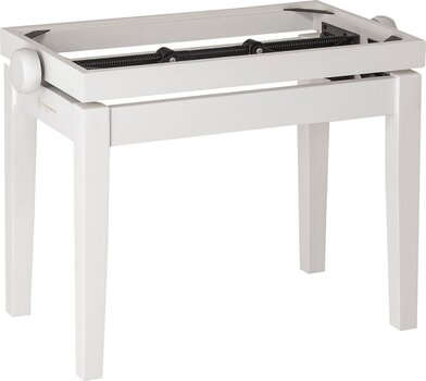 Scaun din lemn pentru pian Konig & Meyer 13710 Wooden Frame Scaun din lemn pentru pian Alb mat - 1