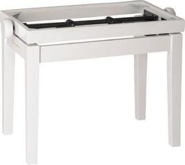 Дървена табуретка за пиано Konig & Meyer 13711 Wooden Frame Дървена табуретка за пиано White Gloss