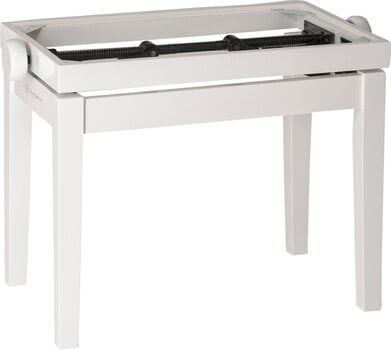 Scaun din lemn pentru pian Konig & Meyer 13711 Wooden Frame Scaun din lemn pentru pian White Gloss - 1