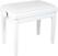 Medinė pianino kėdė Grand HY-PJ023 White Matte