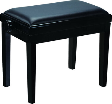 Fából készült zongoraszék Grand HY-PJ023 Fából készült zongoraszék Black Gloss - 1