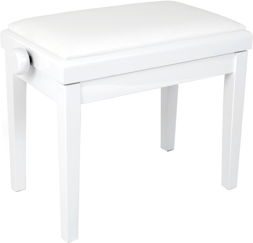 Grand HY-PJ023 Dřevěná stolička ke klavíru White Gloss