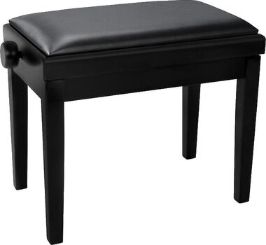 Drewniany stołek do fortepianu Grand HY-PJ023 Drewniany stołek do fortepianu Black Matte - 1