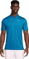 Tricou polo Nike Dri-Fit Tour Print Mens Laser Blue/White