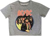 AC/DC Highway To Hell Circle Grey M Damen T-Shirt
