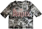 The Beatles All-Over-Print & Drop T Logo White XS Dámské Tričko