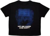 Billie Eilish HMHAS Blue Lines Crop Top Black M De mujer
