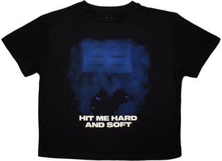 Ing Billie Eilish HMHAS Blue Lines Ladies Crop Top-Rövid ujjú póló/Black/Rövid