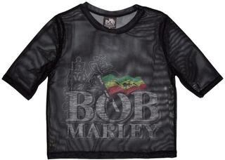 Majica Bob Marley Logo Ladies Crop Top-Majica s kratkimi rokavi/Black/Kratki