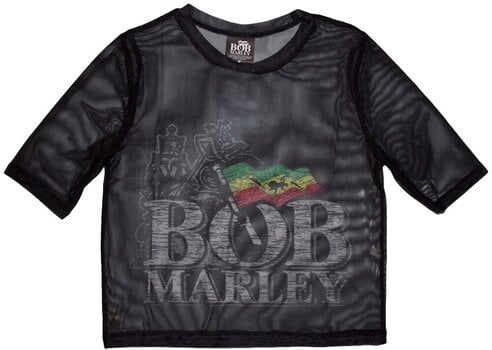 Tričko Bob Marley Logo Black M Dámské Tričko - 1