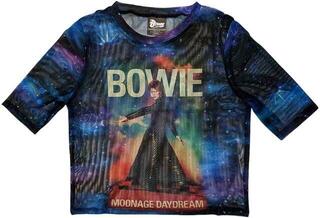T-shirt David Bowie Moonage 11 Fade Blue L Feminino T-shirt