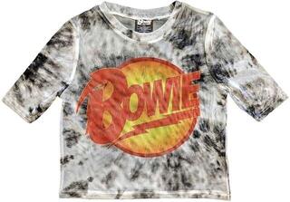 Majica David Bowie Diamond Dogs Logo Ladies Crop Top-Majica s kratkimi rokavi/White/Kratki