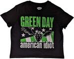 Green Day American Idiot Wings Black L Ladies T-Shirt