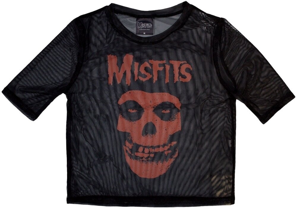 Tricou Misfits Orange Logo & Skull Black S Damă Tricou