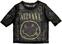 Tricou Nirvana Yellow Happy Face Black XS Damă Tricou