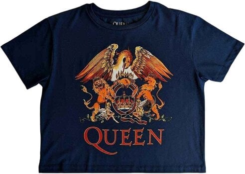T-shirt Queen Classic Crest Denim Blue M Feminino T-shirt - 1
