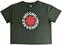 Camiseta de manga corta Red Hot Chili Peppers Camiseta de manga corta Classic Asterisk Ladies Verde S