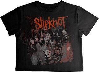 Tričko Slipknot Ouija Belt Ladies Crop Top-Tričko s krátkým rukávem/Black/Krátké