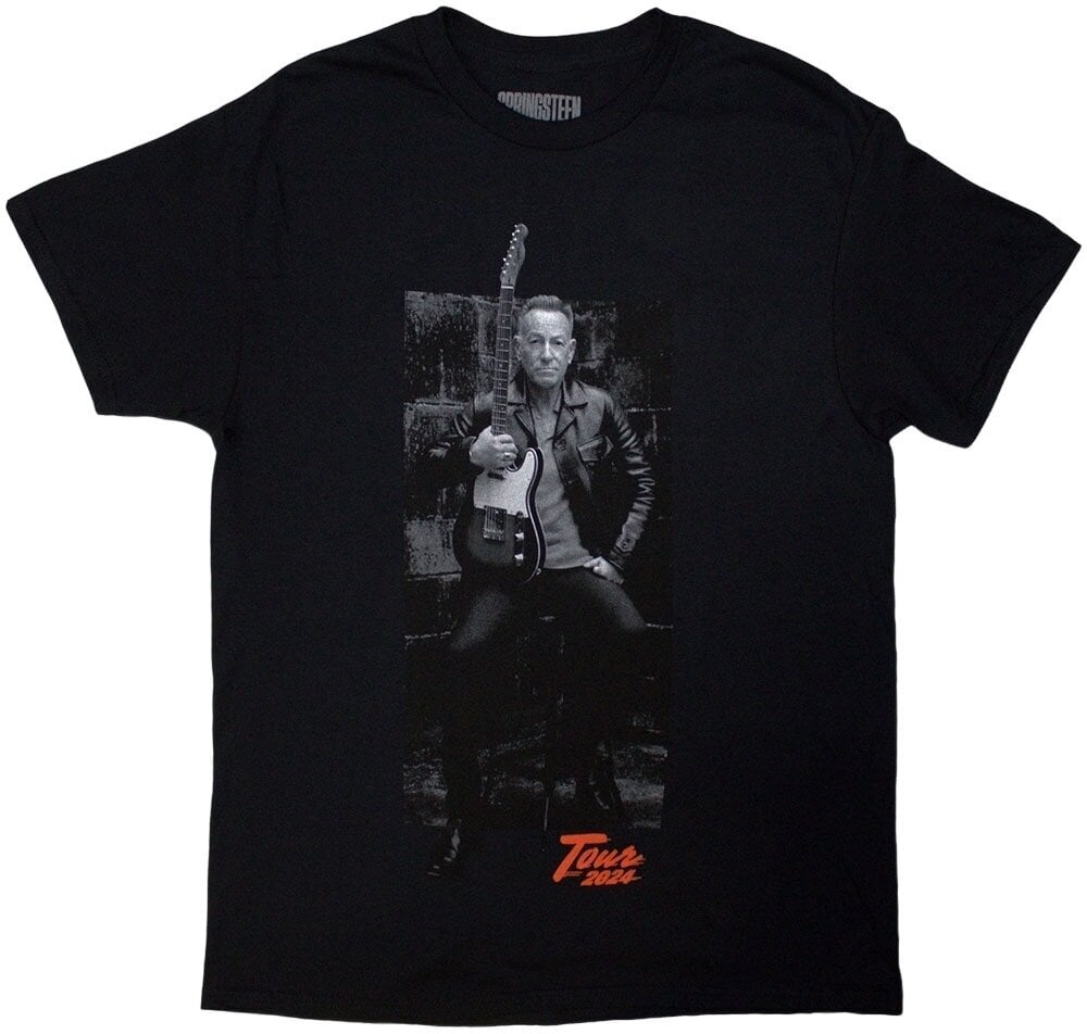 Bruce Springsteen Tričko Tour '24 Wheel Unisex Black S