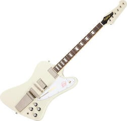Elektrische gitaar Epiphone 1963 Firebird V Maestro Vibrola Reissue Polaris White Elektrische gitaar