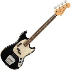 E-Bass Fender JMJ Road Worn Mustang Bass RW Black E-Bass
