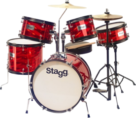 Dětská bicí souprava Stagg TIM JR 5/16B RD Dětská bicí souprava