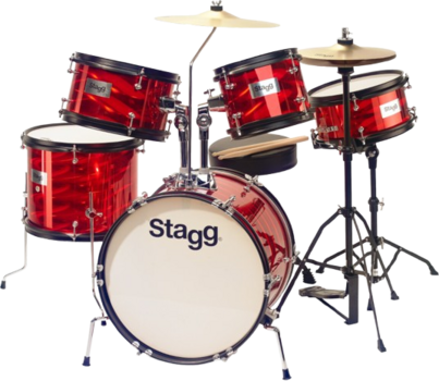 Detská bicia súprava Stagg TIM JR 5/16B RD Detská bicia súprava - 1