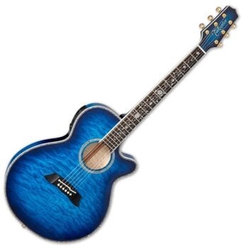 Jumbo elektro-akoestische gitaar Takamine TSP100 Deep Blue Sunburst Jumbo elektro-akoestische gitaar - 1