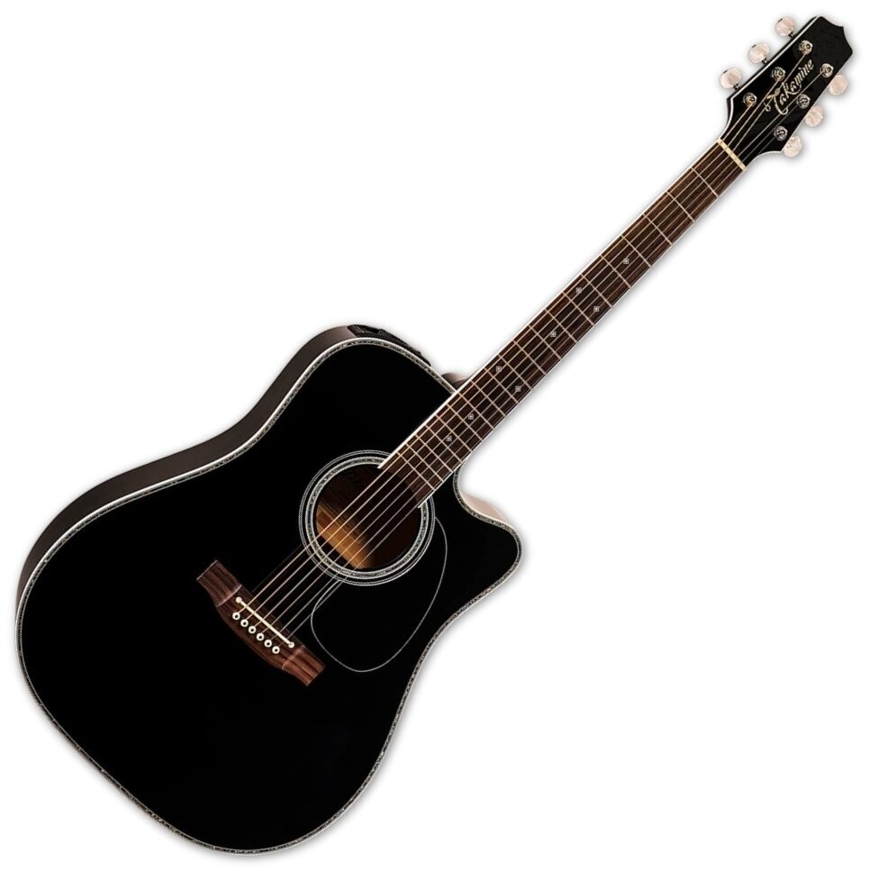 electro-acoustic guitar Takamine EF341DX Black electro-acoustic guitar