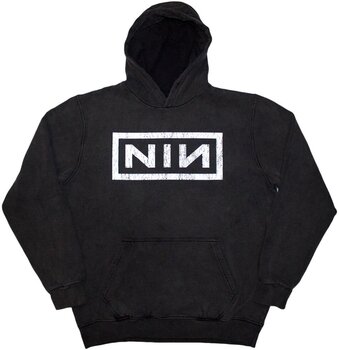 Hoodie Nine Inch Nails Classic Logo Stone Wash Gri cărbune 2XL Hoodie - 1