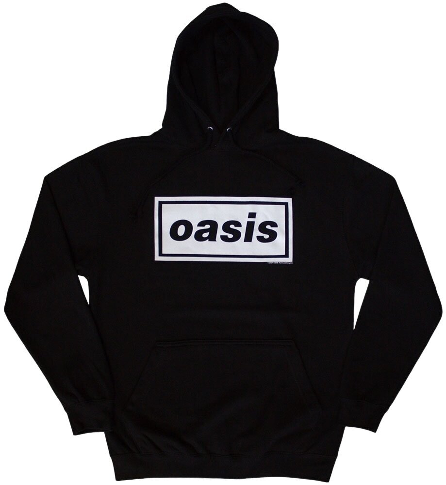 Oasis Mikina Decca Logo Unisex Black M