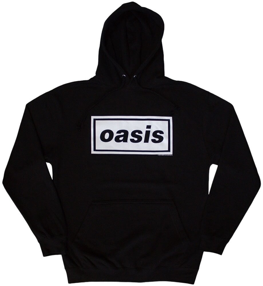 Oasis Mikina Decca Logo Unisex Black L
