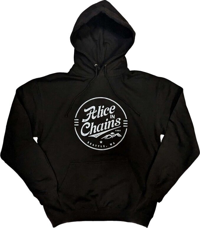 Hoodie Alice In Chains Circle Emblem Black 2XL Hoodie